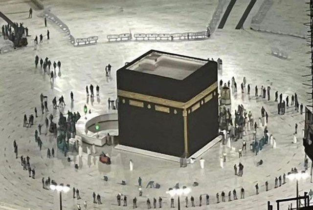 خانہ کعبہ کے اردگرد سے رکاوٹیں ہٹا دی گئیں
