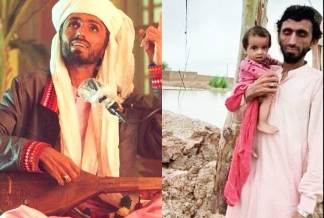 مشہور گانے ’کنایاری‘ کے گلوکار وہاب علی بگٹی بلوچستان سیلاب سے شدید متاثر