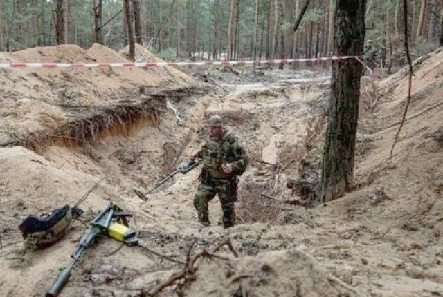 یوکرین میں 440 افراد کی اجتماعی قبر دریافت