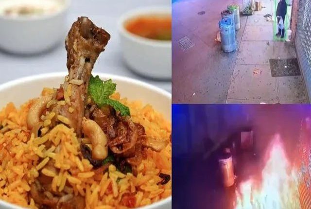 امریکا میں خراب چکن بریانی پر گاہک نے ریسٹورینٹ کو آگ لگا دی