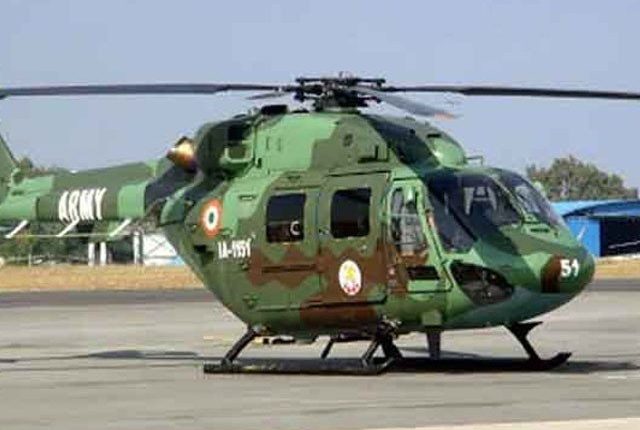 بھارتی فوج کا ہیلی کاپٹر گر کر تباہ