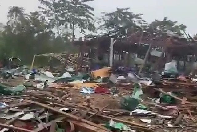 میانمار میں فوجی طیاروں کا باغی تنظیم کی تقریب پر فضائی حملہ، 80 ہلاک