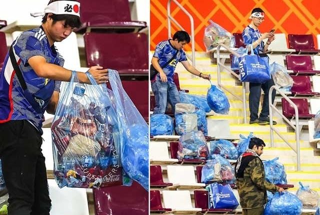 فیفا ورلڈکپ؛ جاپانی فینز کی اسٹیڈیم سے کچرا اُٹھانے کی ویڈیو وائرل