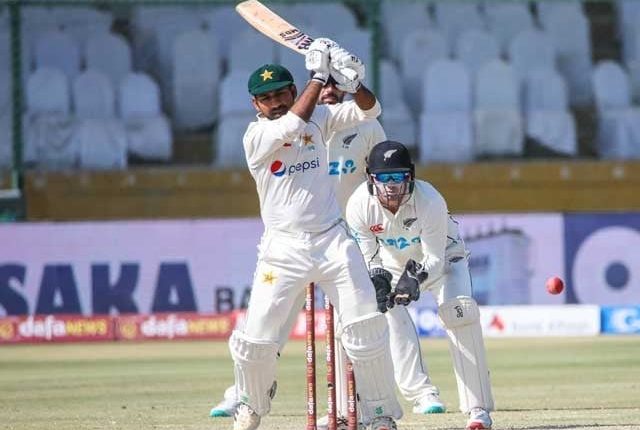 پاکستان نیوزی لینڈ کے درمیان دوسرا ٹیسٹ سنسنی خیز مقابلے کے بعد ڈرا ہوگیا