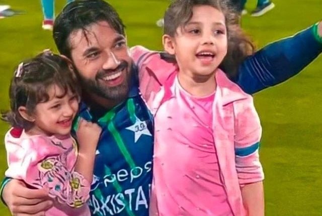 وکٹ کیپر محمد رضوان کے ہاں تیسری بیٹی کی پیدائش