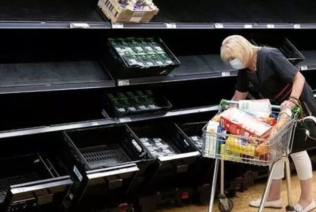 برطانیہ میں خوراک کی قلت مئی تک برقرار رہے گی